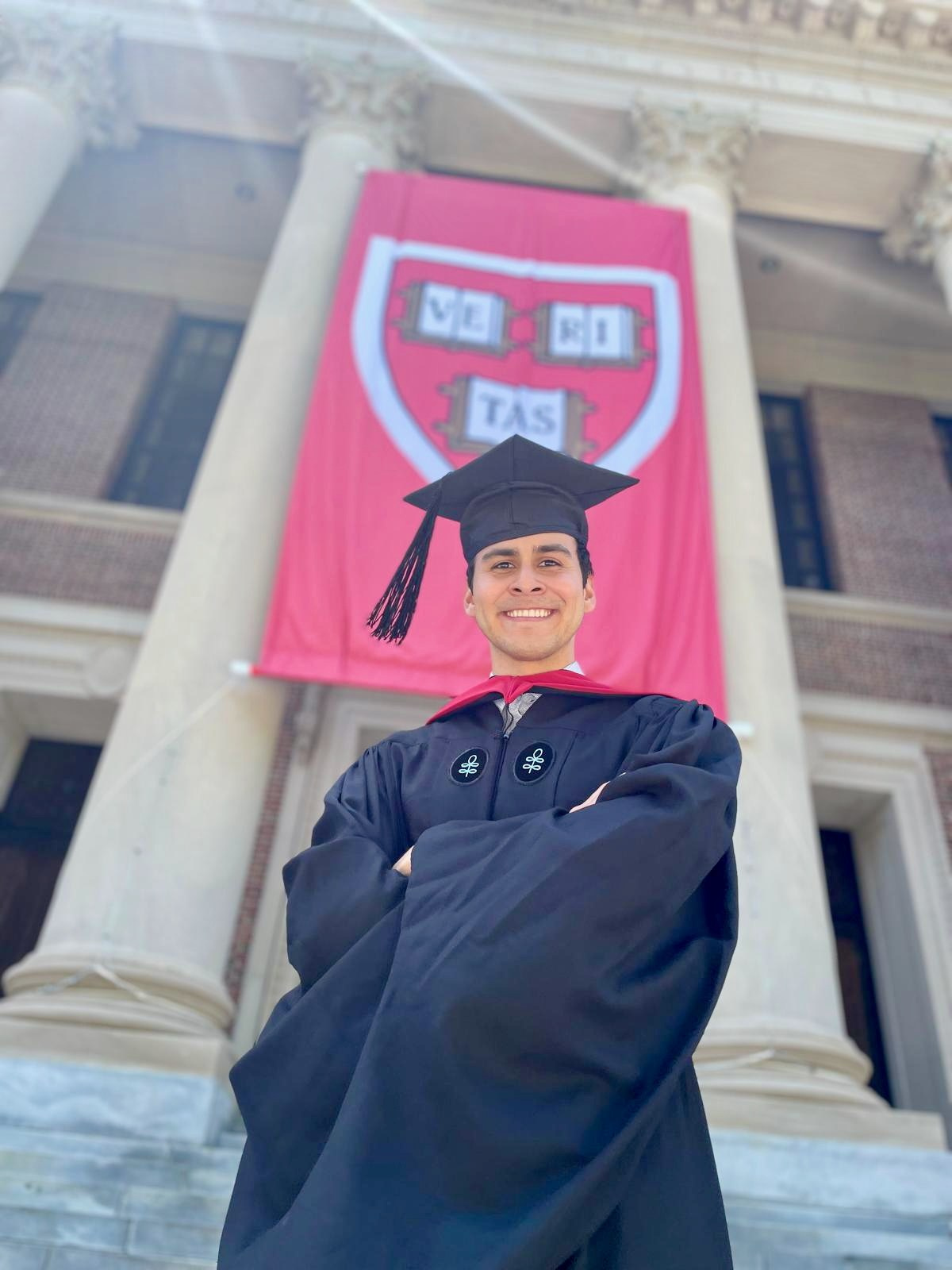 Masters graduation with Zeke. Kelly Sang, graduation and portrait photographer in Boston