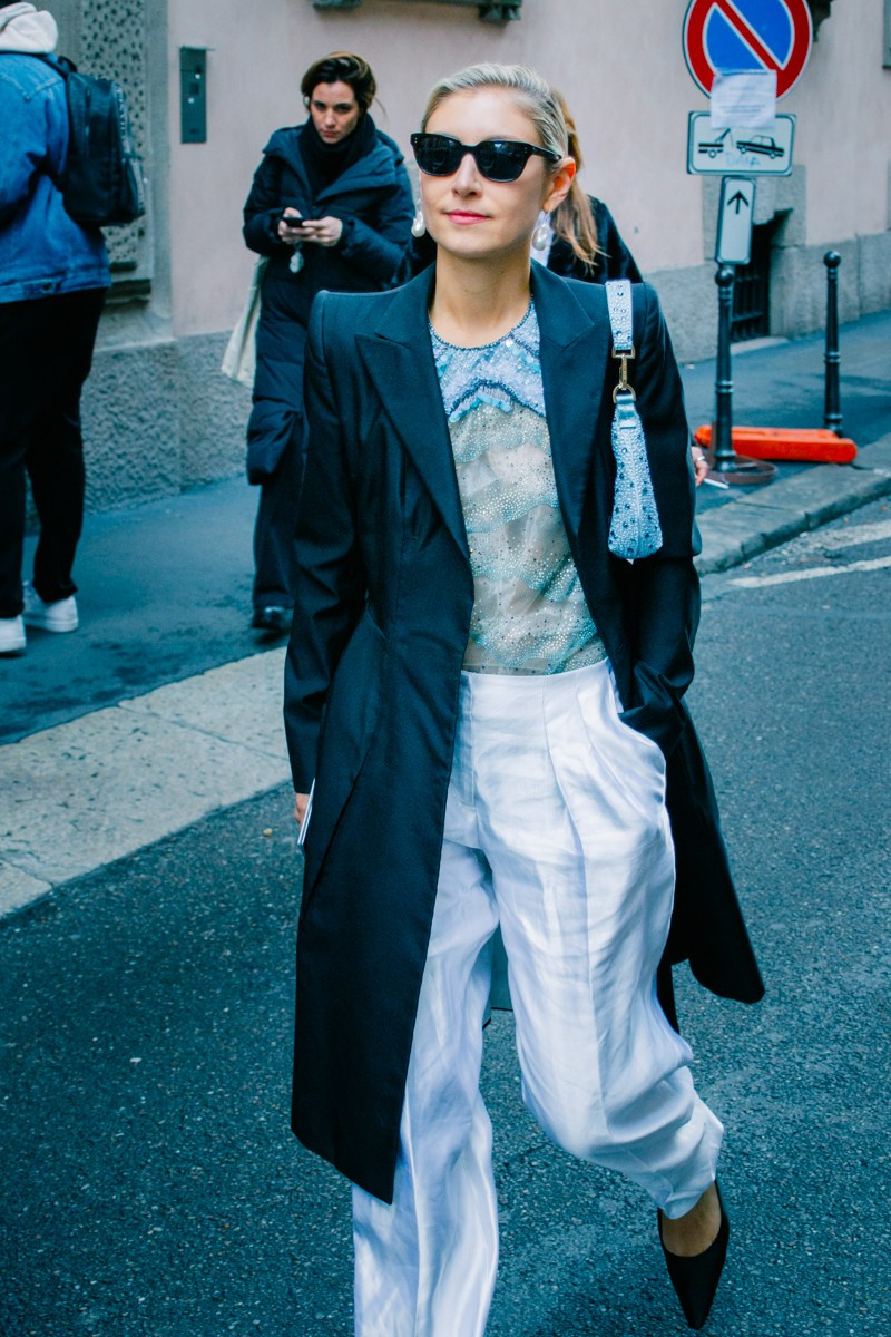Street style in Milan. Milano Fashion Week