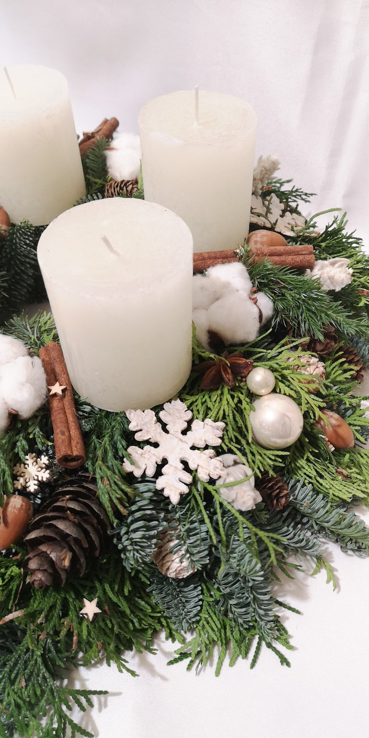 Adventes vainadziņi. Event design, decoration, floristry, gift, Irina Novika, Riga, Latvia