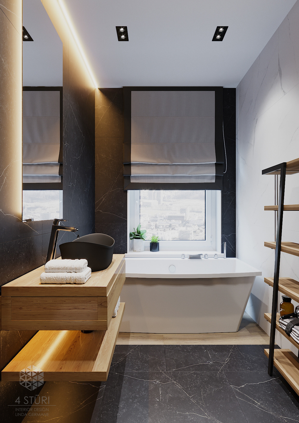 Квартира 114 м². Студия дизайна интерьера 4 Stūri