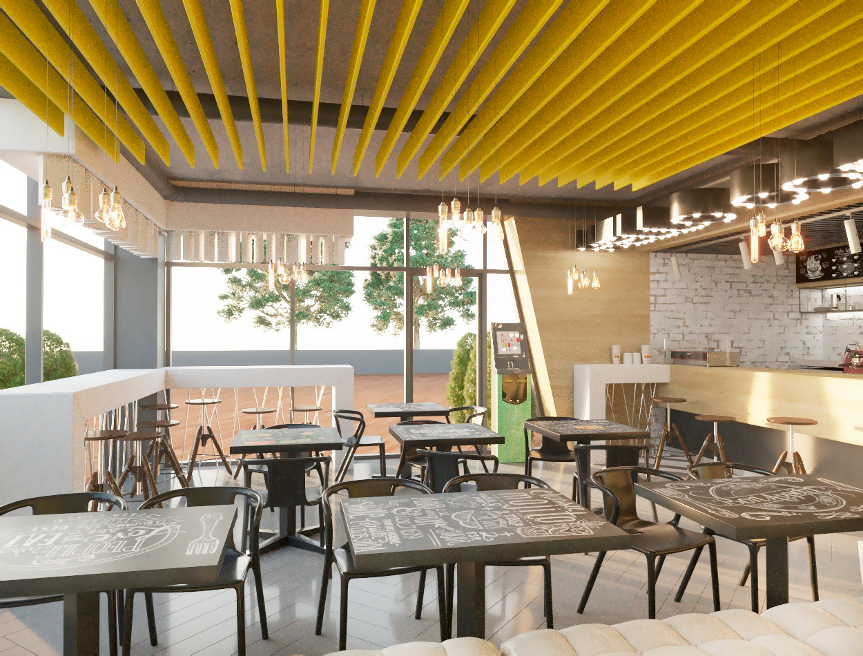 Кофейня «Hello COFFE». АЗС. г. Коржеуц. Архитектор, дизайнер интерьера, декоратор