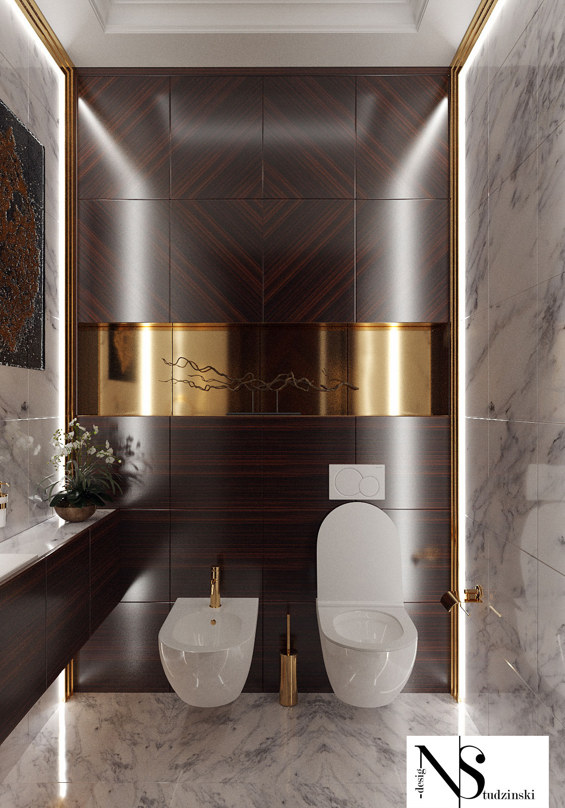 Квартира в стиле ар деко 90 м². г. Саратов. Архитектор, дизайнер интерьера, декоратор