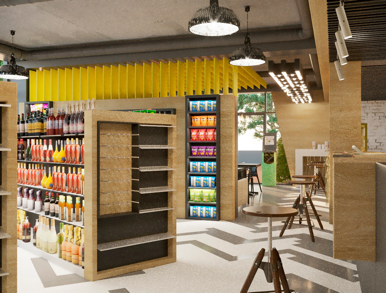Кофейня «Hello COFFE». АЗС. г. Коржеуц. Архитектор, дизайнер интерьера, декоратор