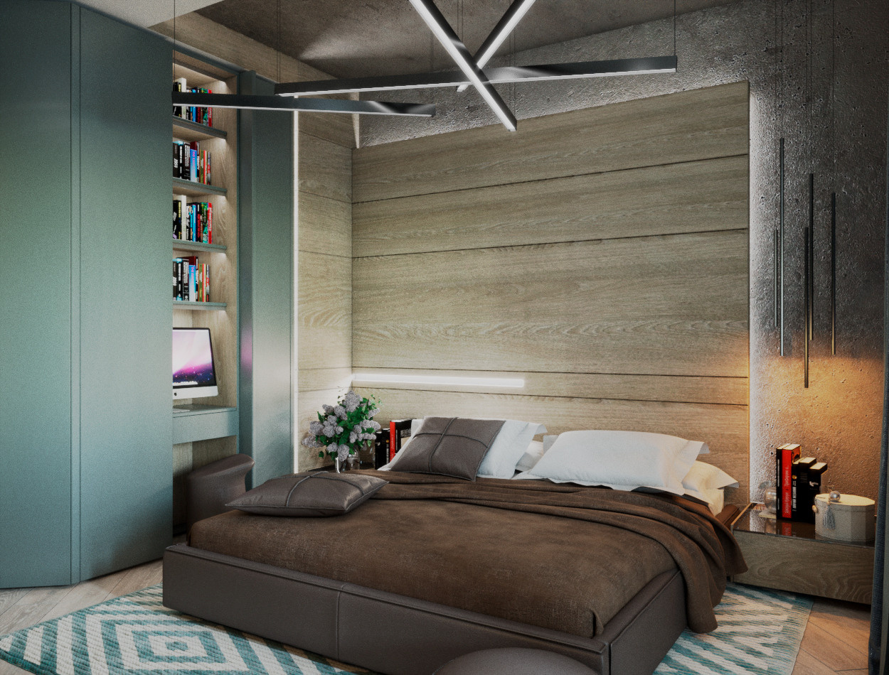 Квартира в стиле лофт 70 м², г. Москва. Архитектор, дизайнер интерьера, декоратор