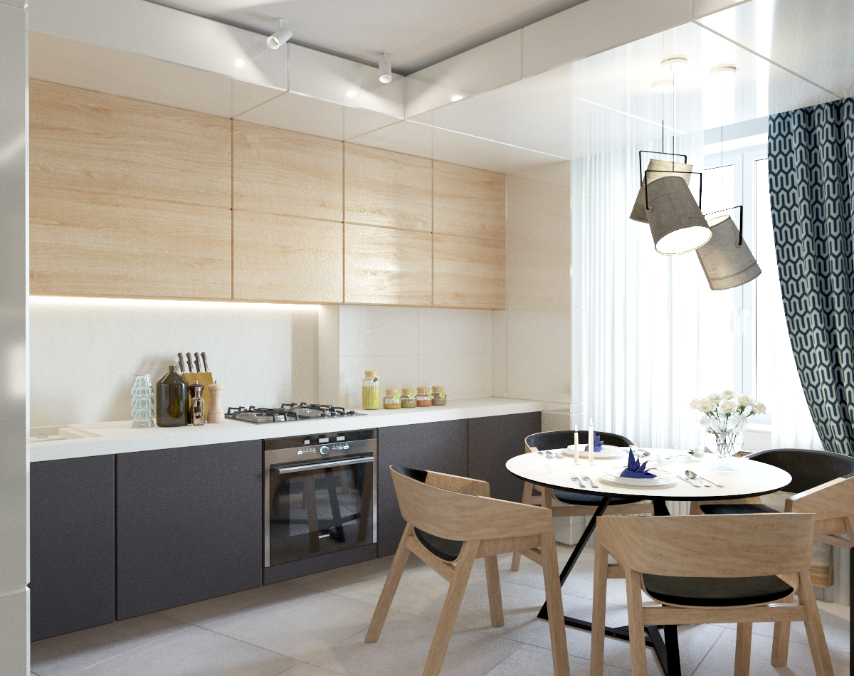 Квартира для холостяка 68 м². г. Минск. Архитектор, дизайнер интерьера, декоратор