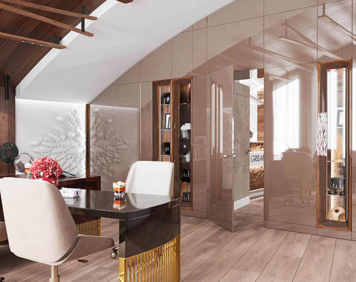 Головной офис транснациональной компании GRISAN hamb. 90 м². г. Кишинев. Архитектор, дизайнер интерьера, декоратор