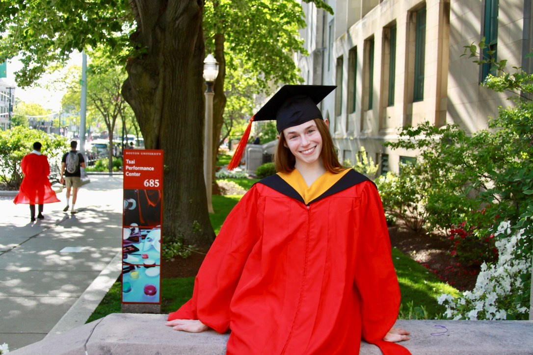 Masters graduation with Rach. Kelly Sang, graduation and portrait photographer in Boston