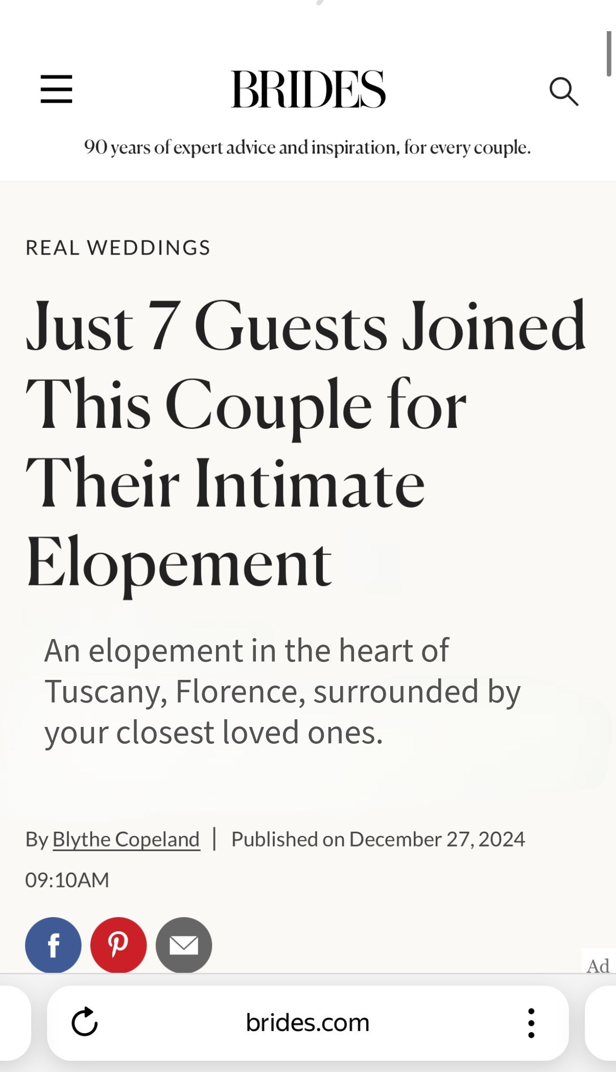 BRIDES. Wedding Photographer in Italy