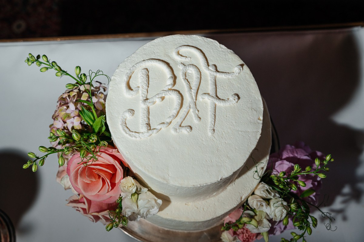 wedding cake view from the top