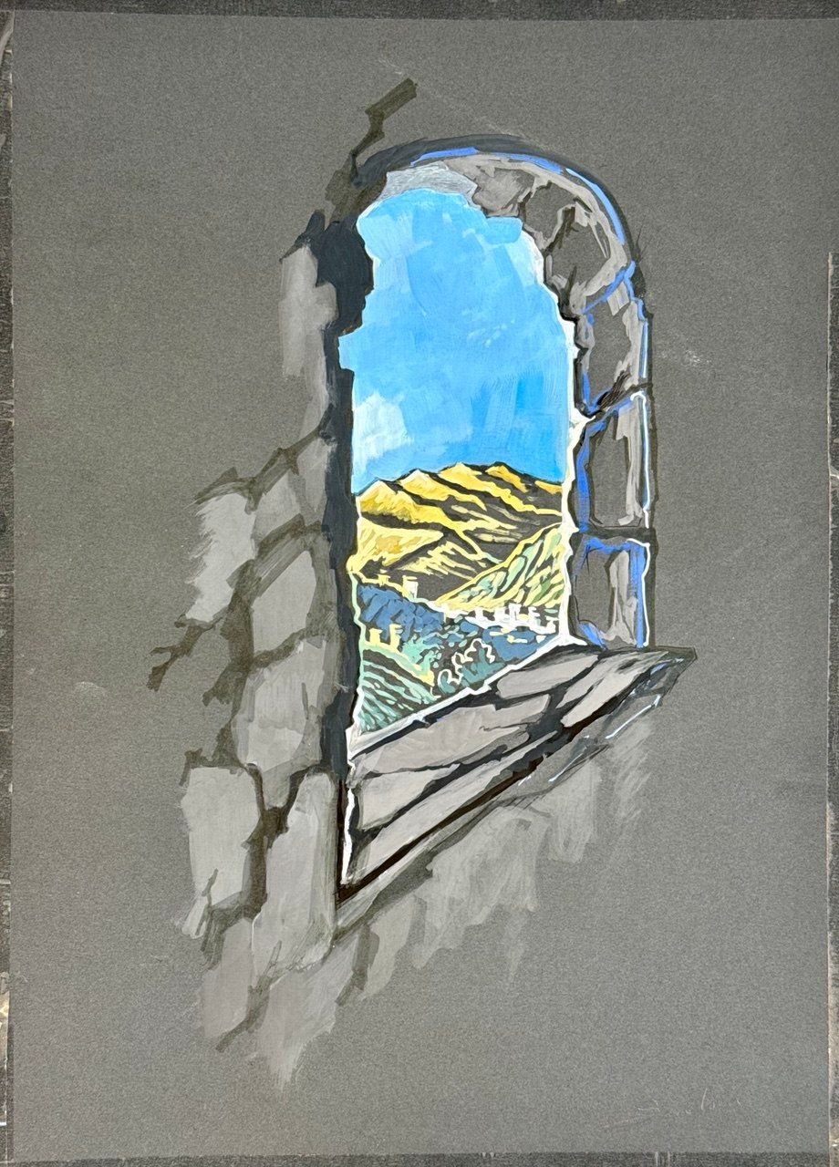 «Окно в прошлое» 100 ₾. Художник живописец Савелова Ольга