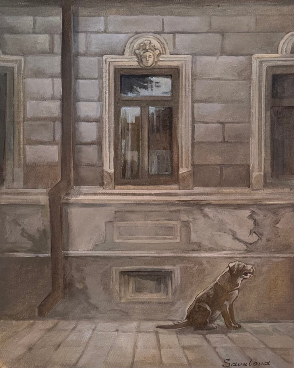 «Lost Soul on Four Paws». Художник живописец Савелова Ольга