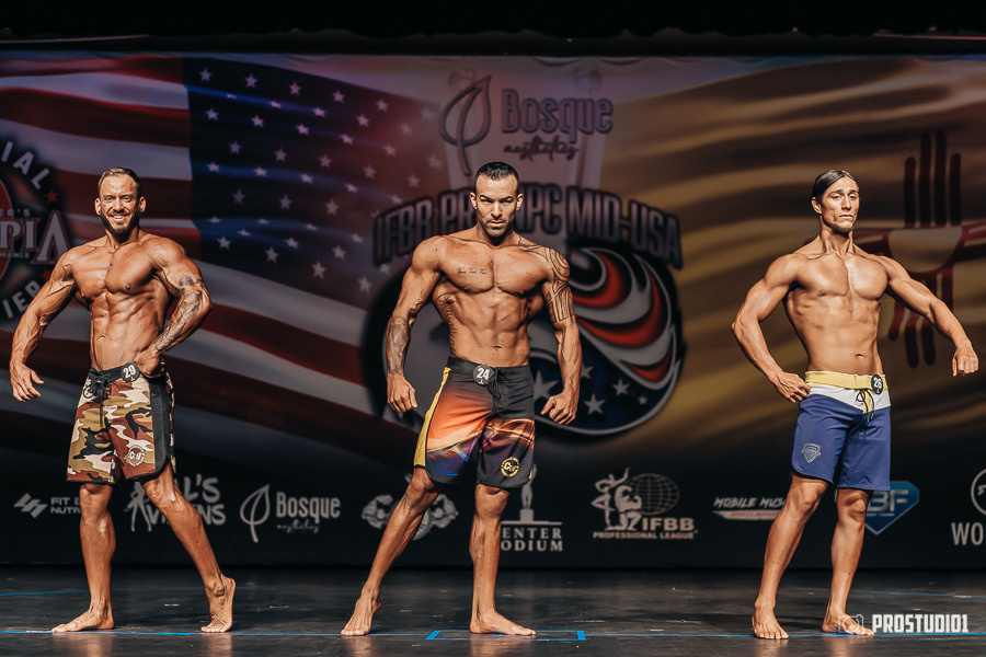 NPC MID USA 2022 MENS PREJUDGING. Photo & Video Production Studio #1