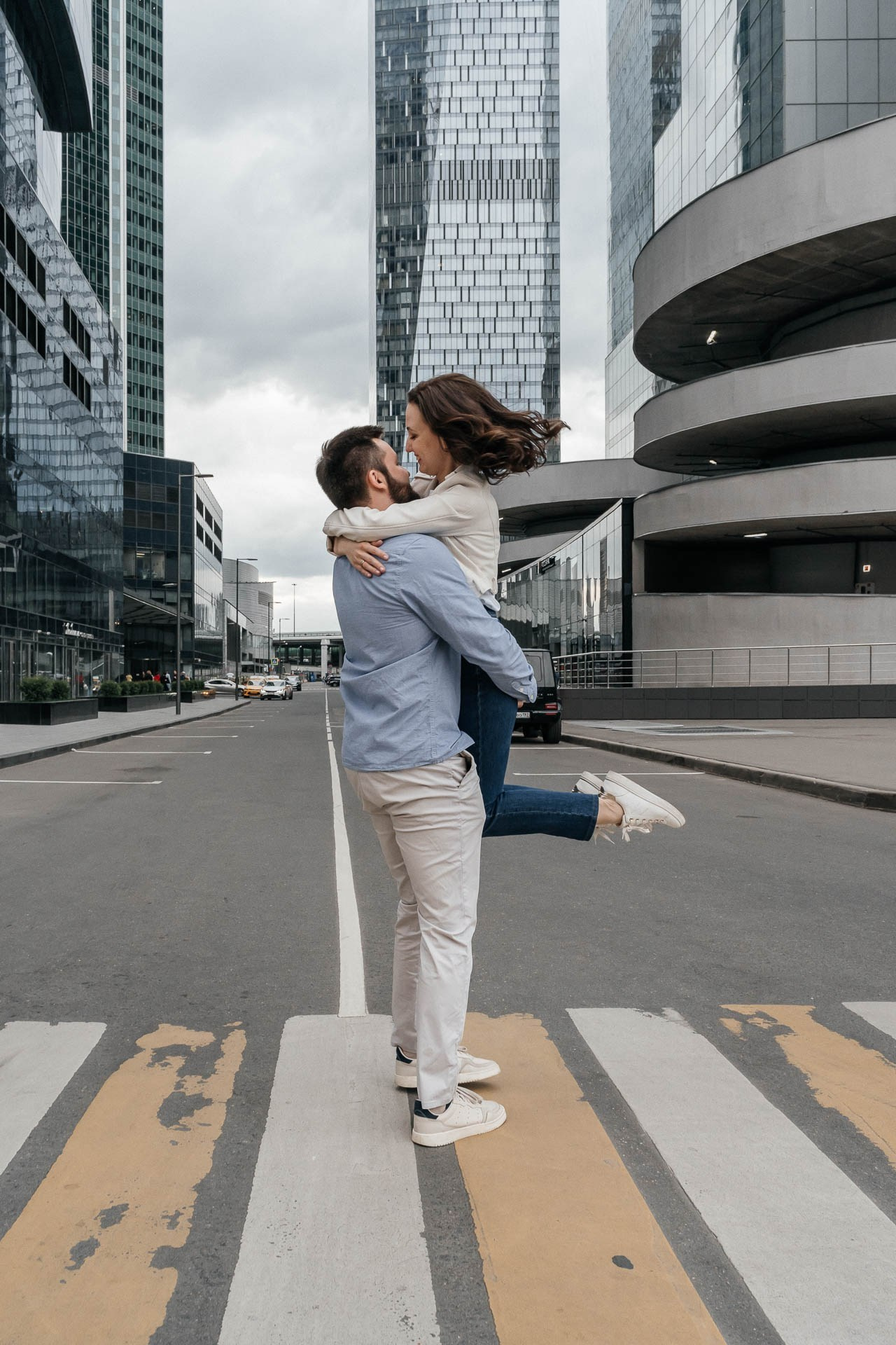 Toronto engagement photographer candid couple moments Ksenia and Artem.