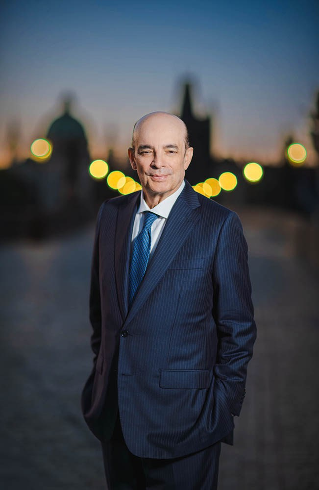 Executive portrait, Charles Bridge, Prague.