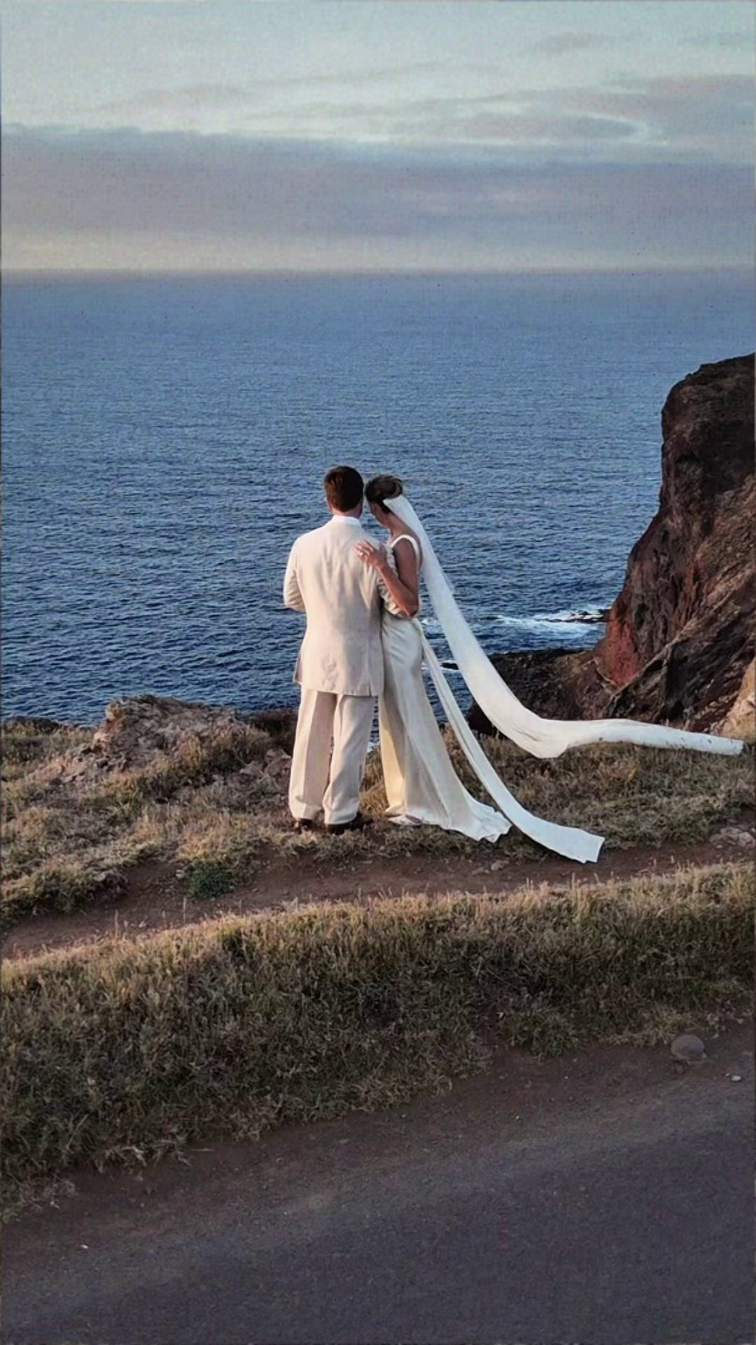 Elopement Ceremony & Vows in Madeira | Sunset Cliff Wedding by the Atlantic Ocean