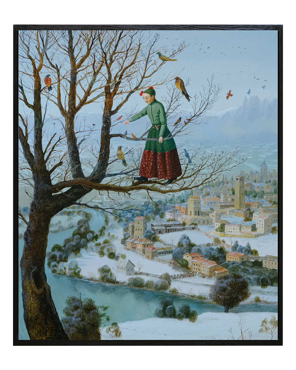 The Girl who Feeds the Birds. ELEN BEZHEN