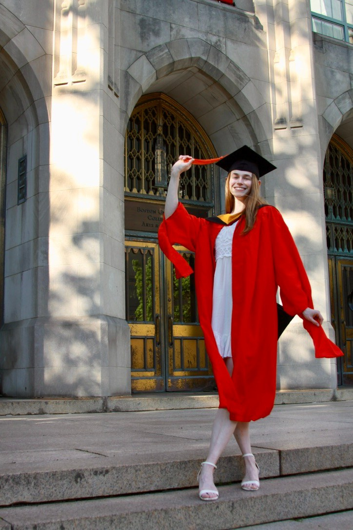 Masters graduation with Rach. Kelly Sang, graduation and portrait photographer in Boston