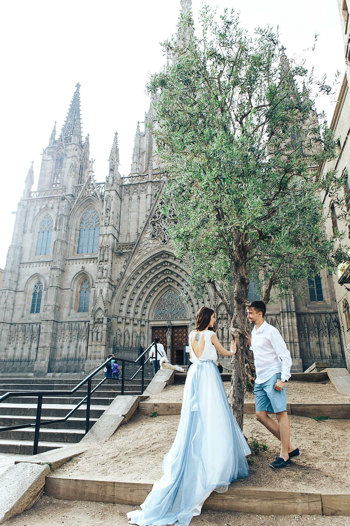Свадебная фотосесси в Готическом квартале, Барселоне, Испания. Свадебн. Фотограф в Барселоне, в Испании, по всей Европе - Андрей Пасечник. Тел