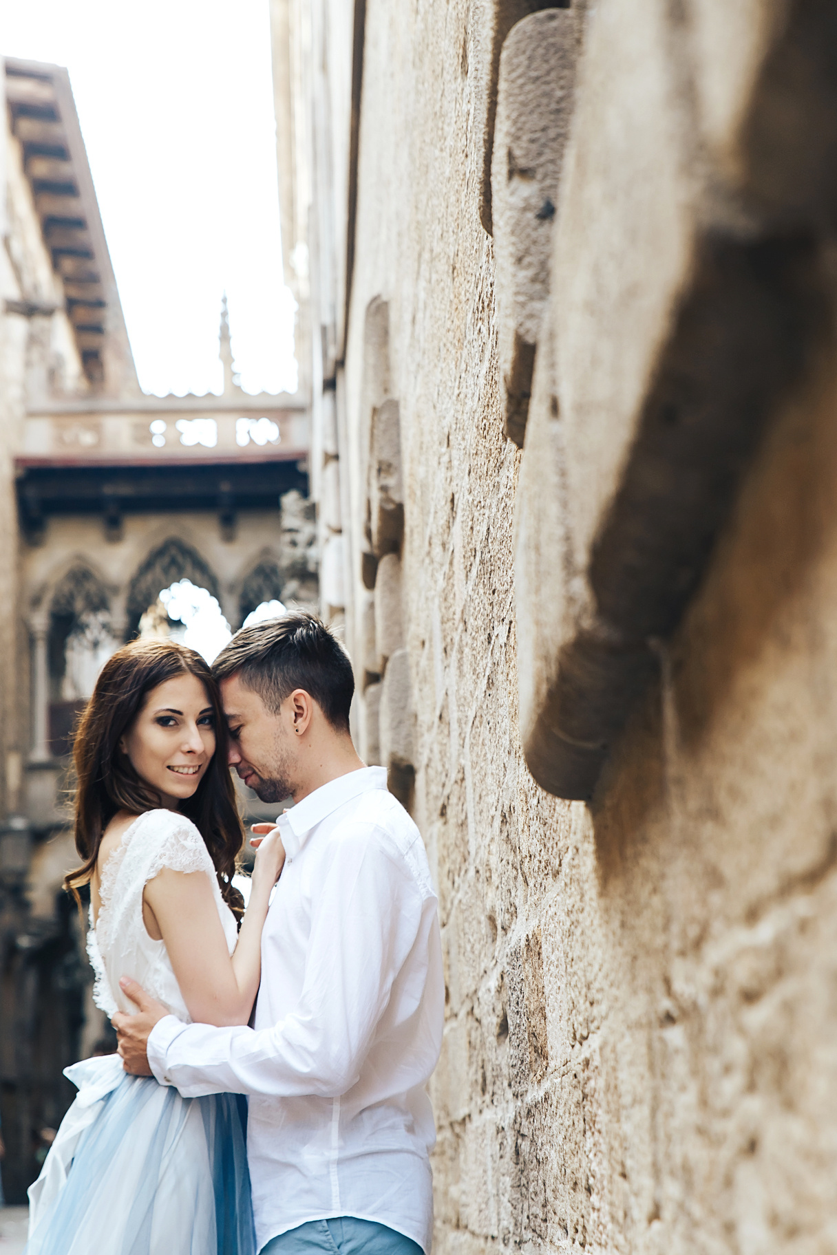 Свадебная фотосесси в Готическом квартале, Барселоне, Испания. Свадебн. Фотограф в Барселоне, в Испании, по всей Европе - Андрей Пасечник. Тел
