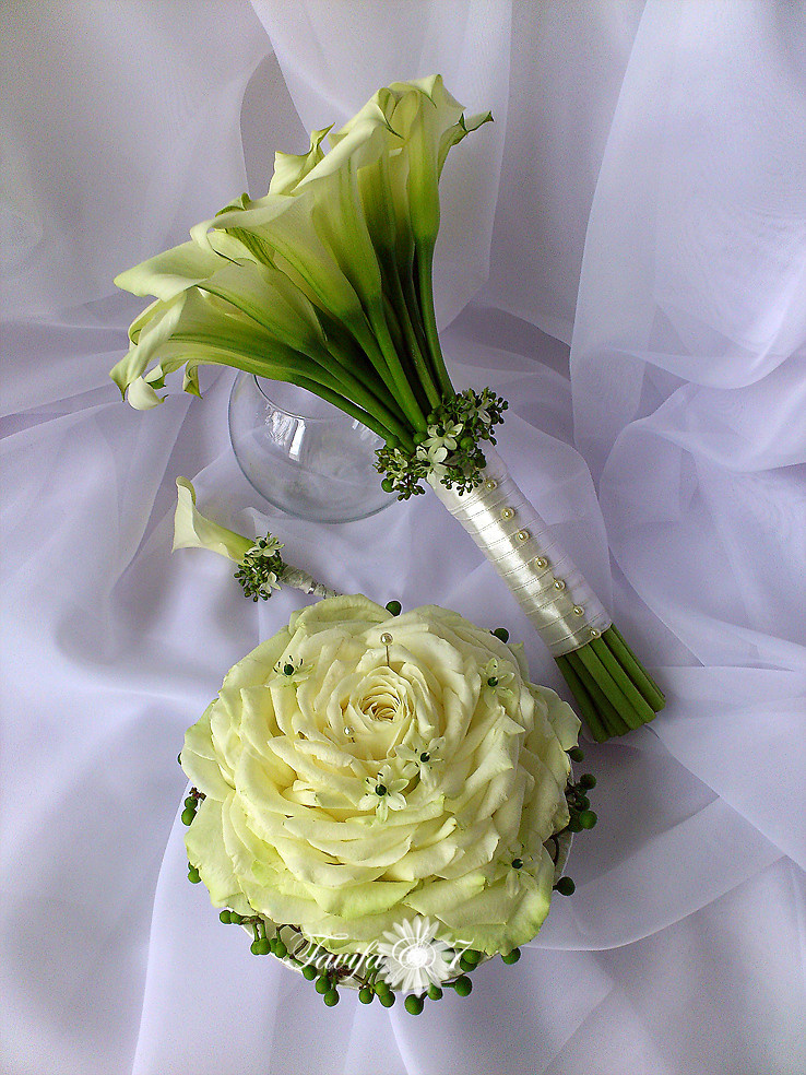 Līgavas pušķi baltos toņos. Event design, decoration, floristry, gift, Irina Novika, Riga, Latvia