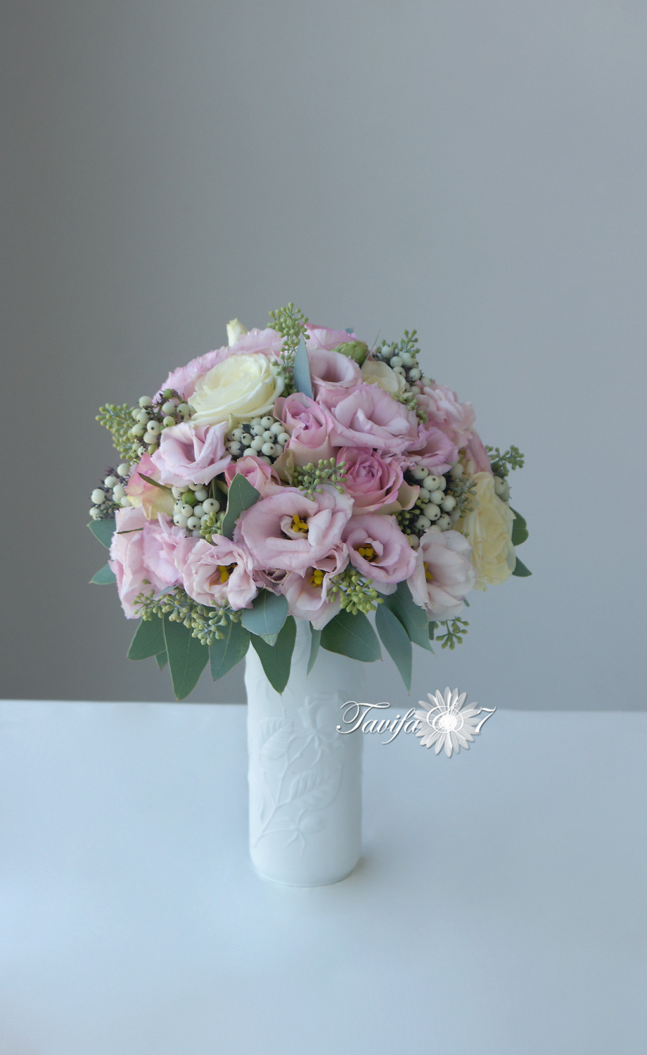 Līgavas pušķi rozā toņos. Event design, decoration, floristry, gift, Irina Novika, Riga, Latvia