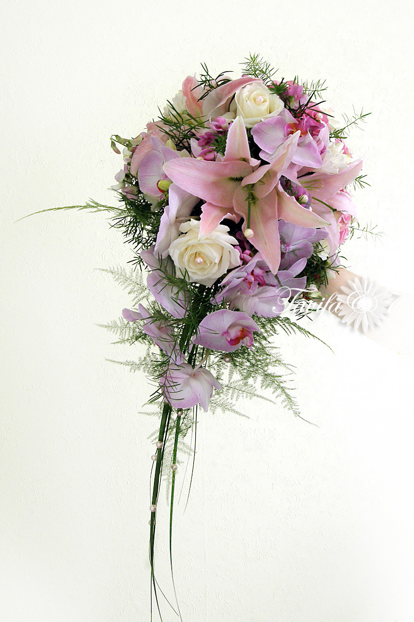 Līgavas pušķi rozā toņos. Event design, decoration, floristry, gift, Irina Novika, Riga, Latvia