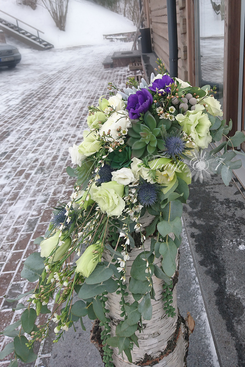 Līgavas pušķi zaļos toņos. Event design, decoration, floristry, gift, Irina Novika, Riga, Latvia