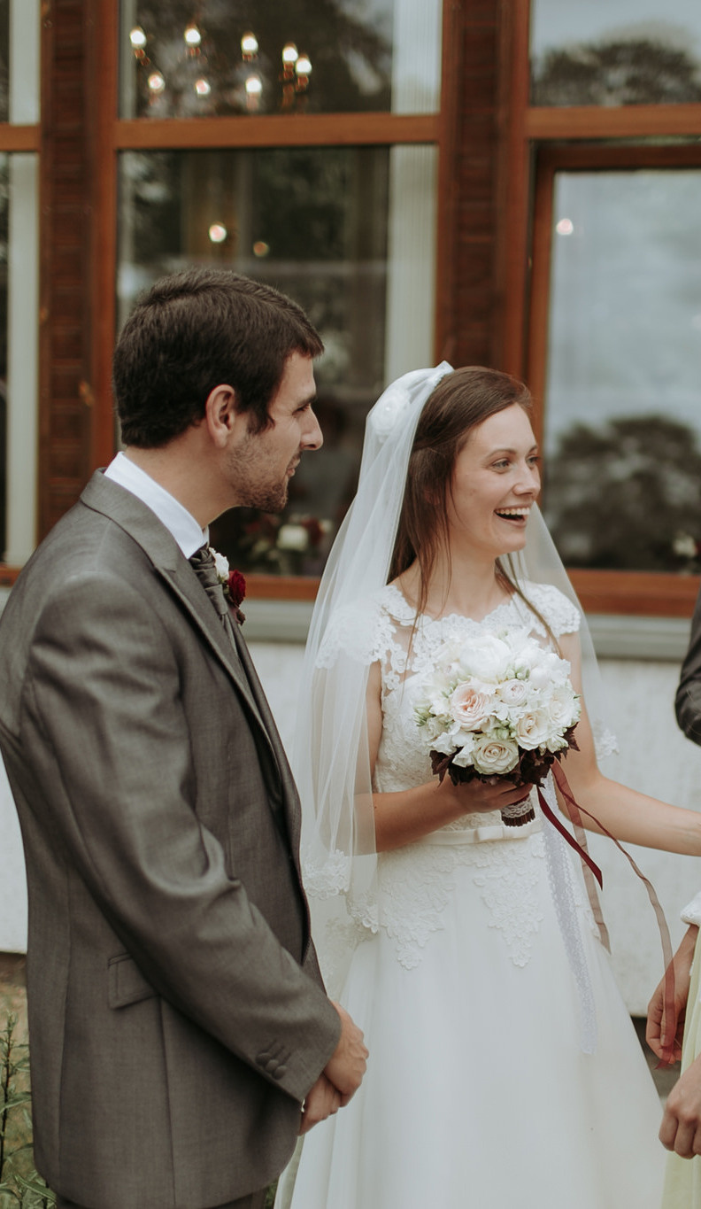 Līgavas pušķi pudera, persiku toņos. Event design, decoration, floristry, gift, Irina Novika, Riga, Latvia