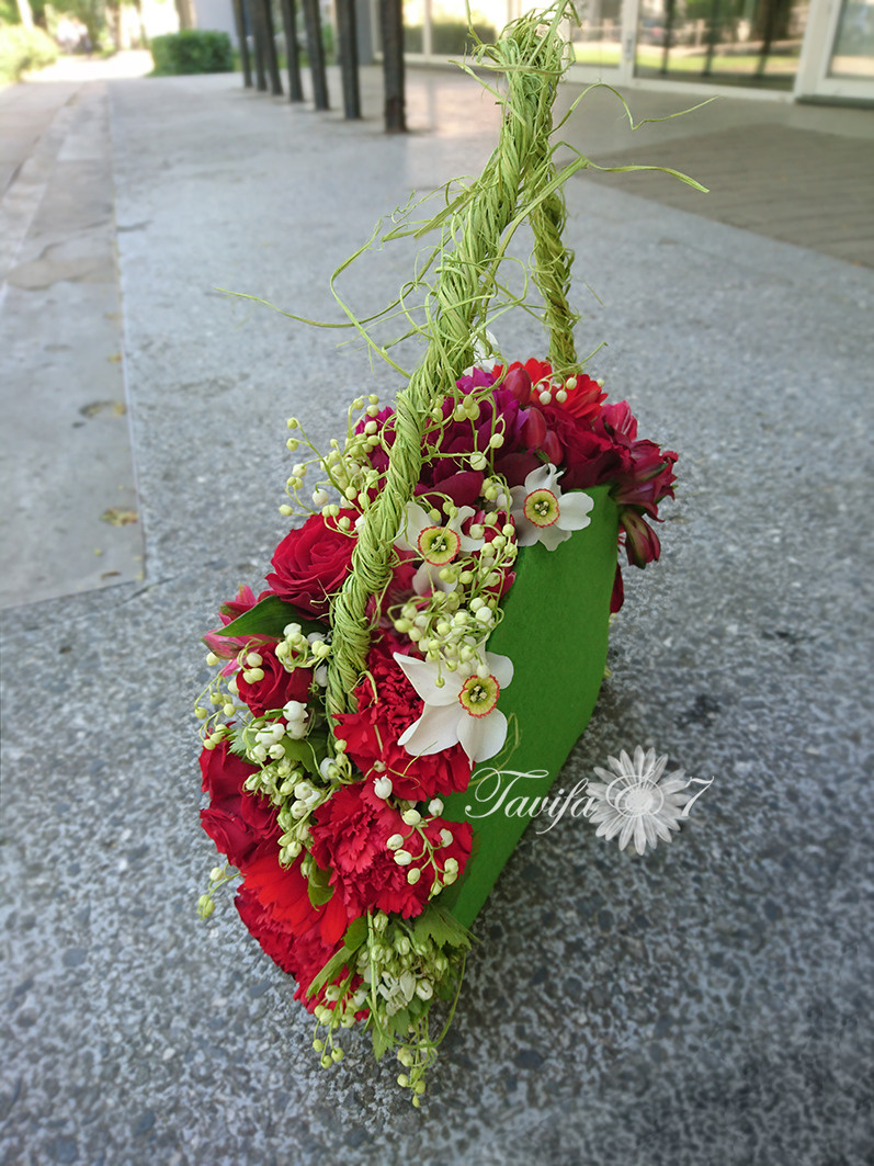 Puķu somiņas. Event design, decoration, floristry, gift, Irina Novika, Riga, Latvia