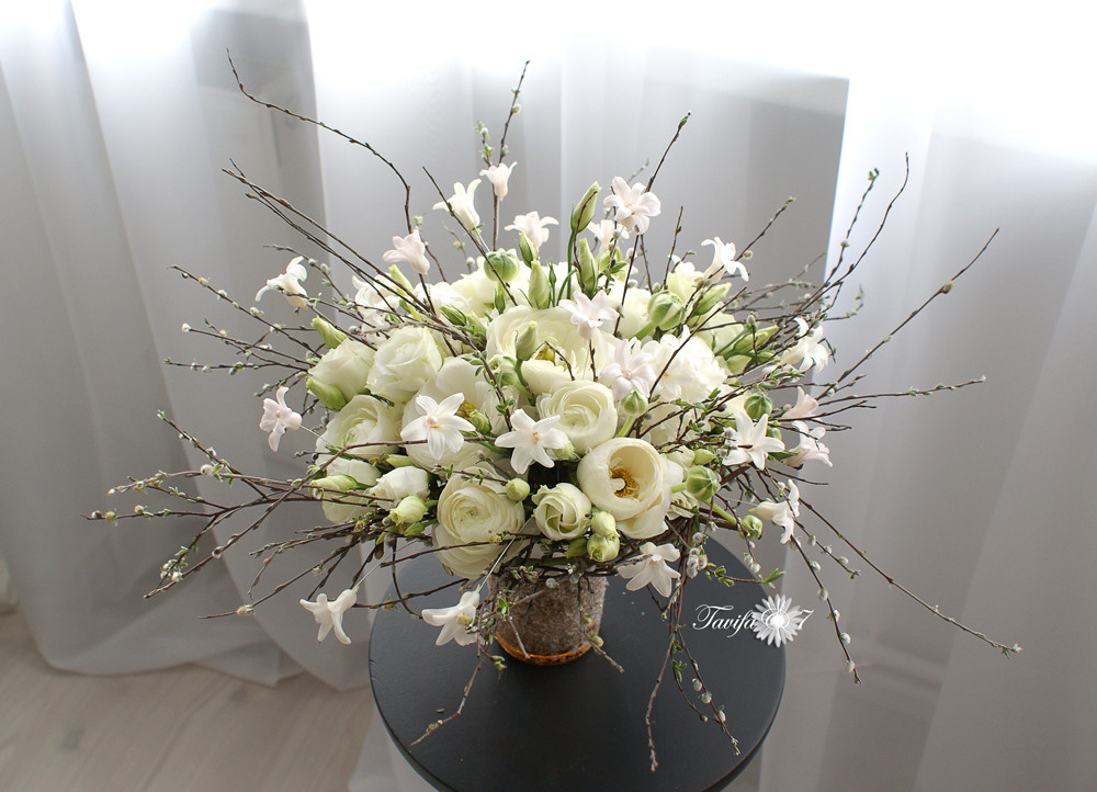 Līgavas pušķi baltos toņos. Event design, decoration, floristry, gift, Irina Novika, Riga, Latvia