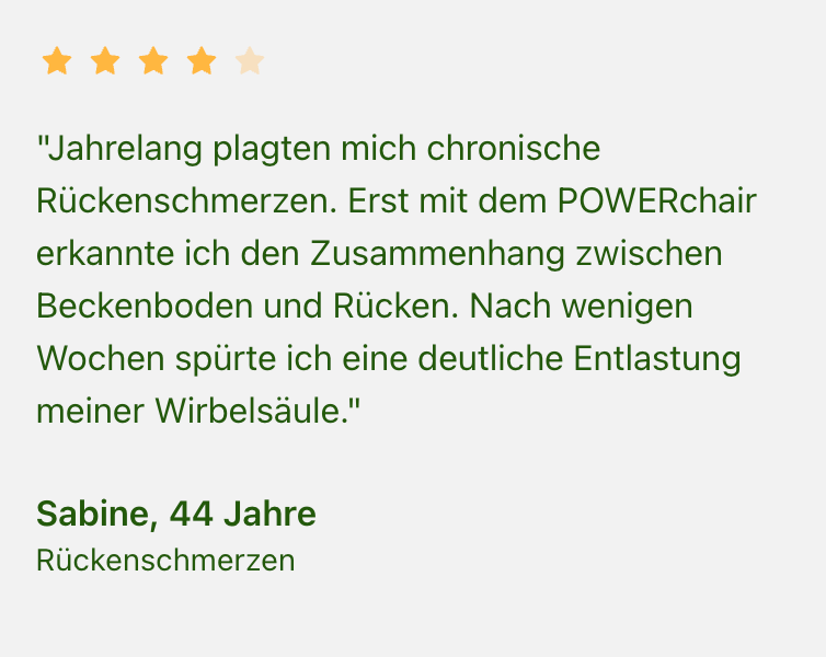 Für Frauen. Gesundheitszentrum Lena Nozar — PowerChair Behandlung in Werne & NRW