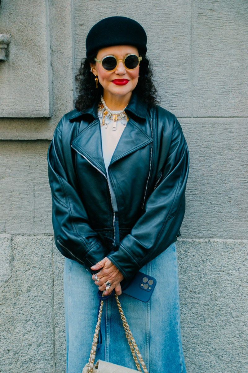 Street style in Milan. Milano Fashion Week