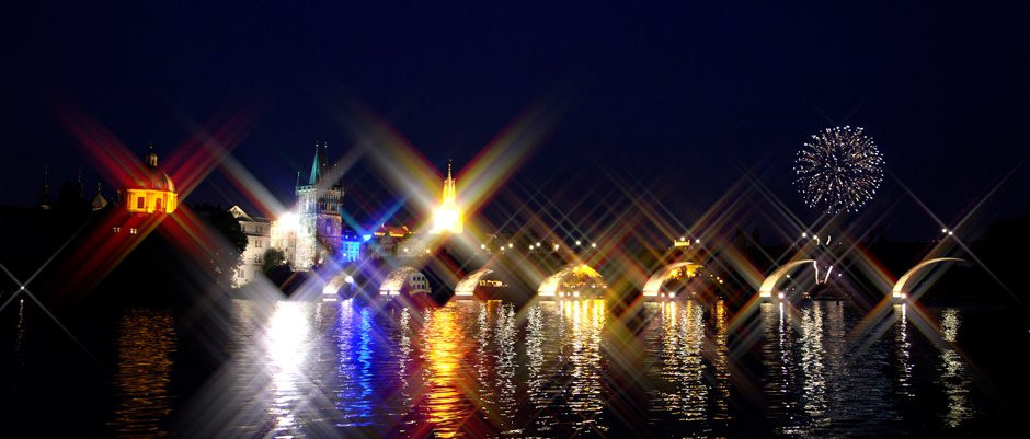 1.Прага.Карлов Мост.Салют. Путешествия в формате 360......