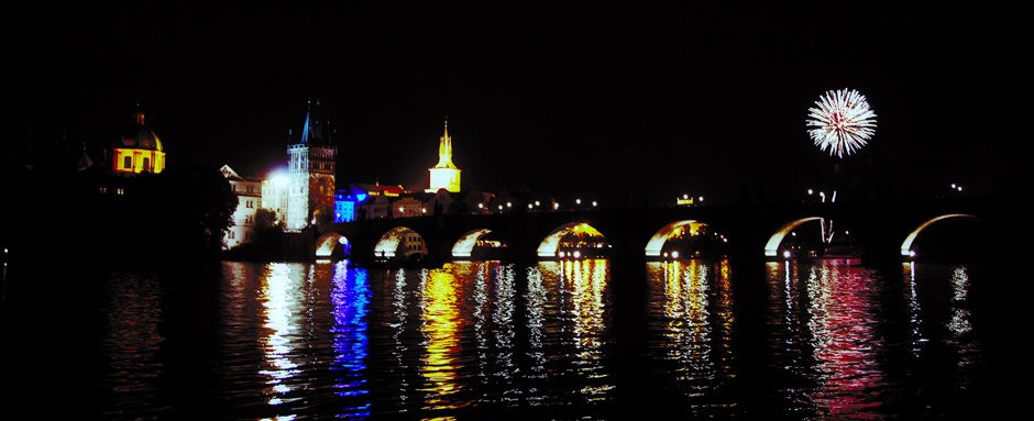 1.Прага.Карлов Мост.Салют. Путешествия в формате 360......