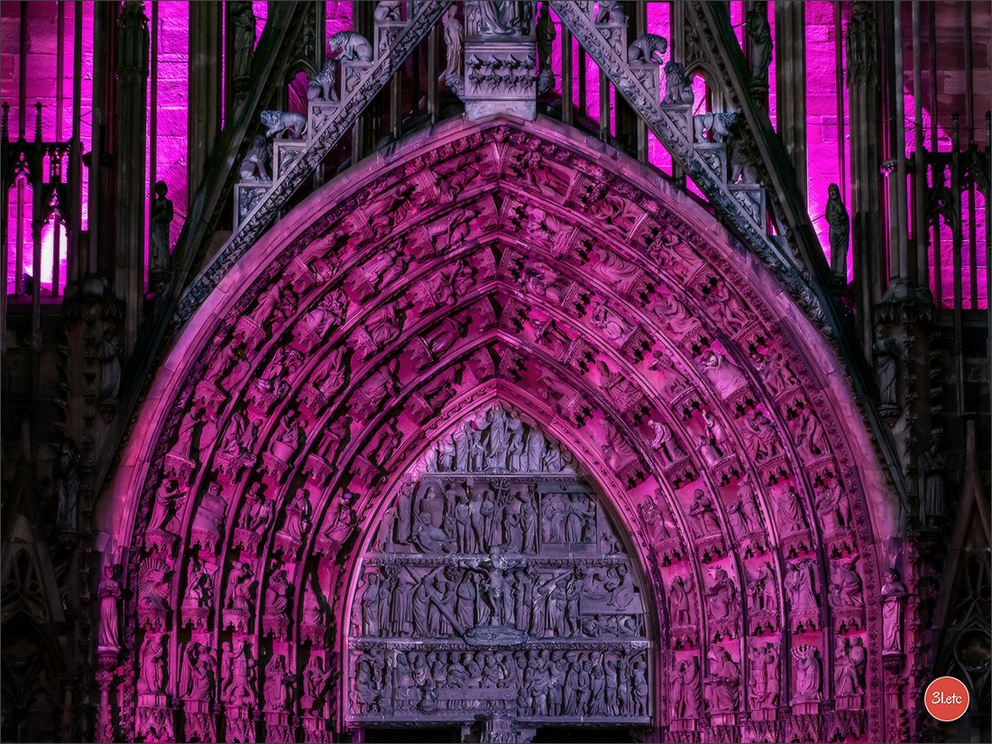 La mise en lumière de la Cathédrale de Strasbourg, du 5 juillet au 8 s. Photographe à Strasbourg | Portraits, Studio, Enfants, Événements