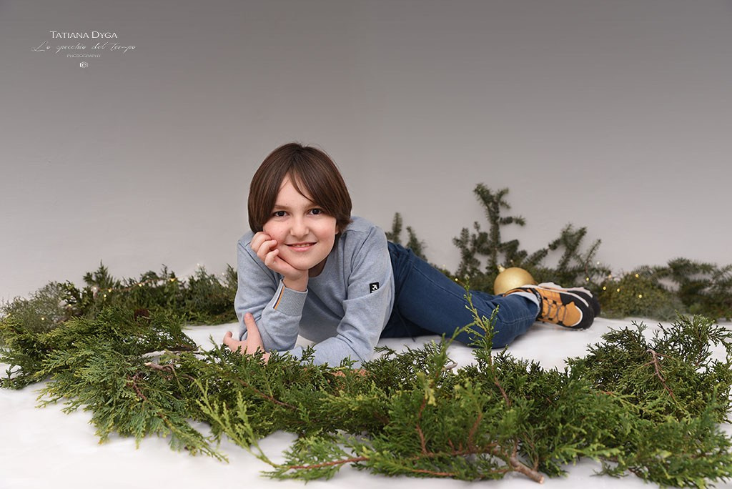 Mini sessioni «Cartolina di Natale». Lo specchio del tempo photography