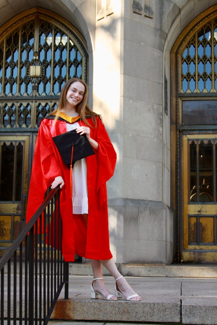 Masters graduation with Rach. Kelly Sang, graduation and portrait photographer in Boston