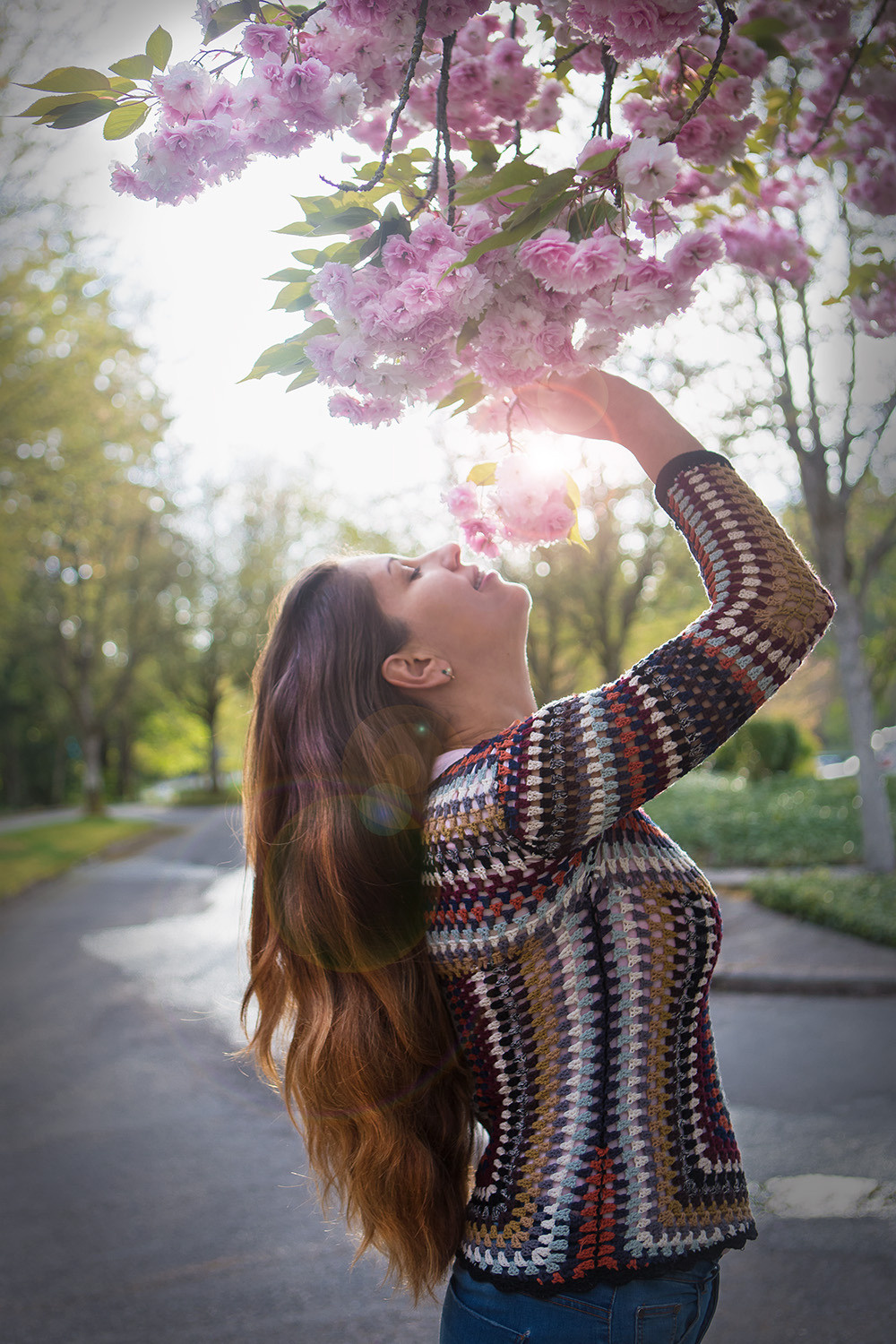 Cherry blossoms. YuAnna studio. Family & Kids Photographer in Seattle area, located in