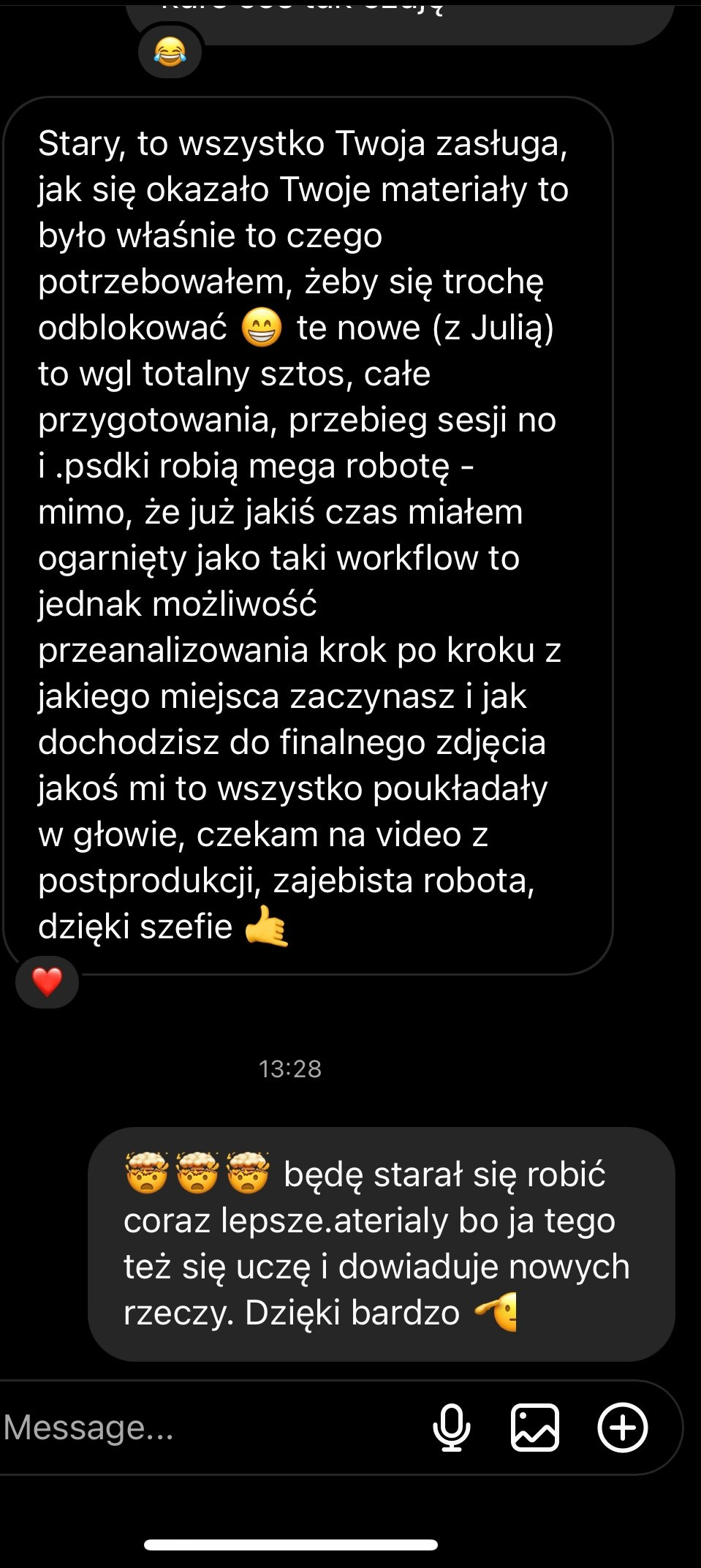 To było właśnie to czego potrzebowałem.