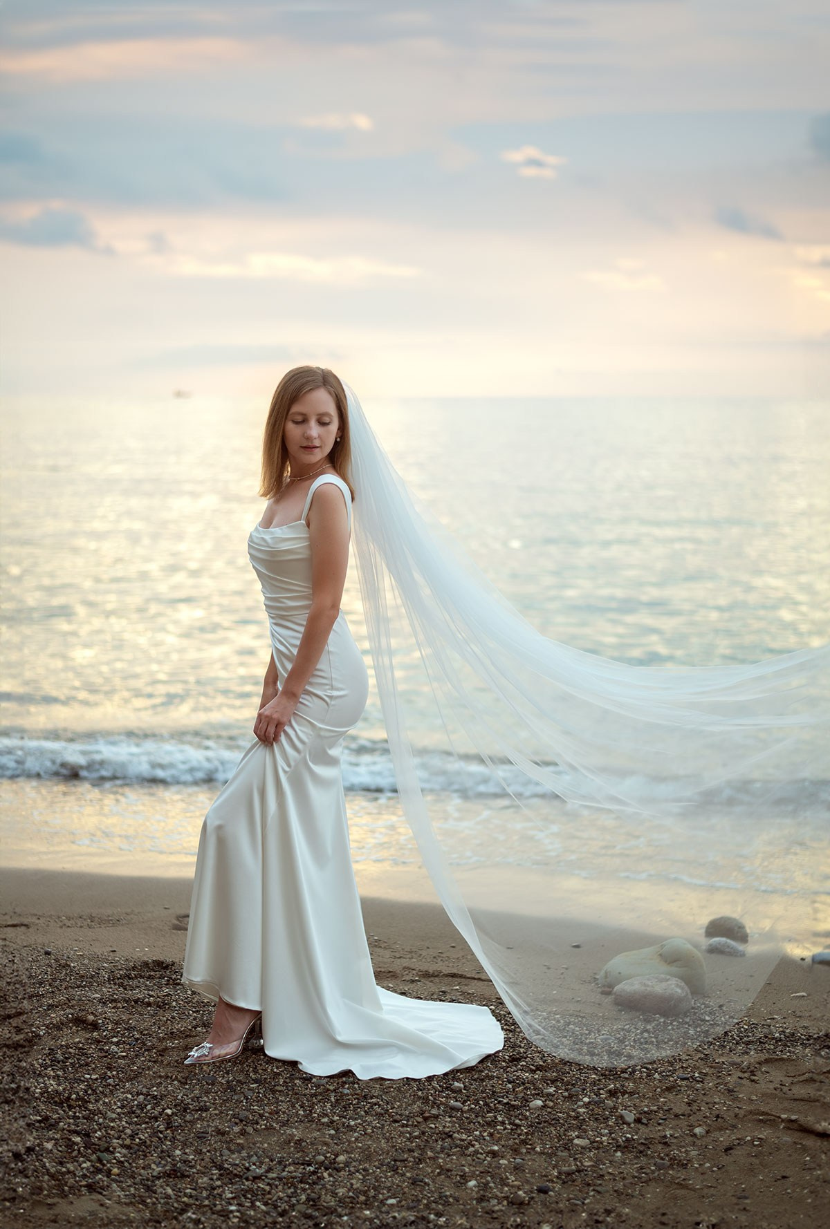 Свадебная фотосессия на рассвете в Кемере. Фотограф Анталия, Кемер, Белек, Сиде Дарья Кая