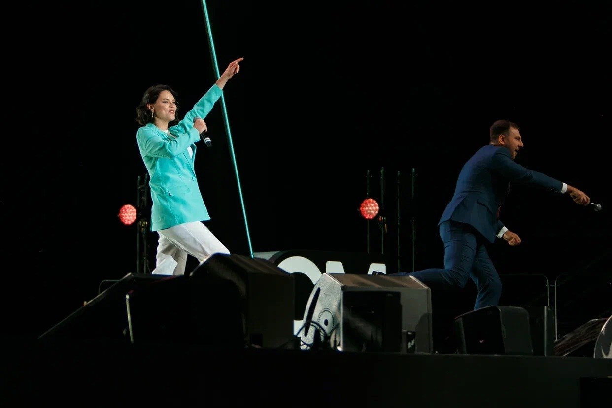 Grand Marathon Greenway Global Москва, Россия 4500 человек. Ведущая Москва Елена Чайка