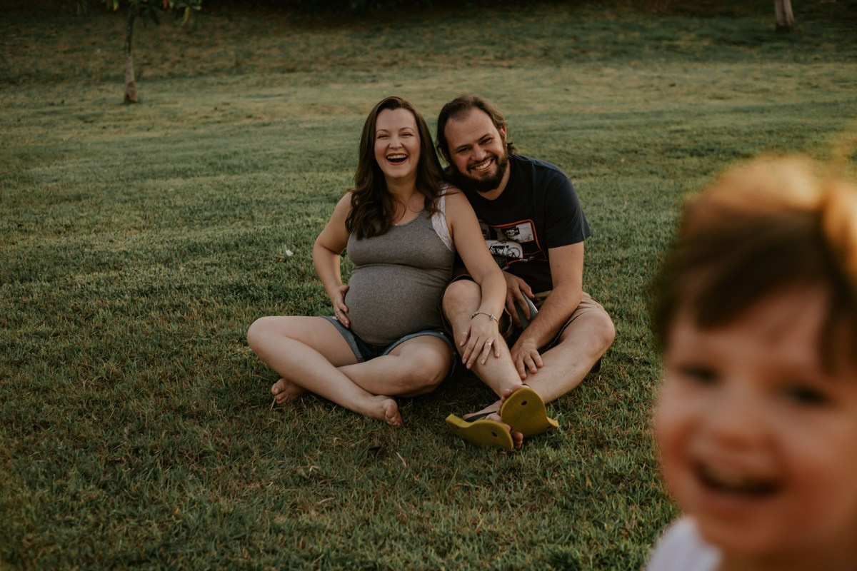 Luana, Victor e Theo a espera de Luísa. Fotógrafa de Eventos em São Paulo e Sorocaba Kika Damasceno