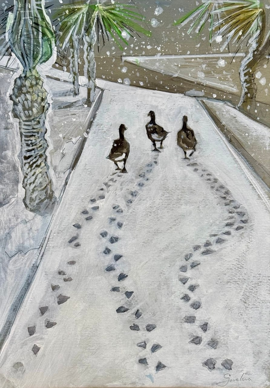 «Недоумение» 200 ₾. Художник живописец Савелова Ольга