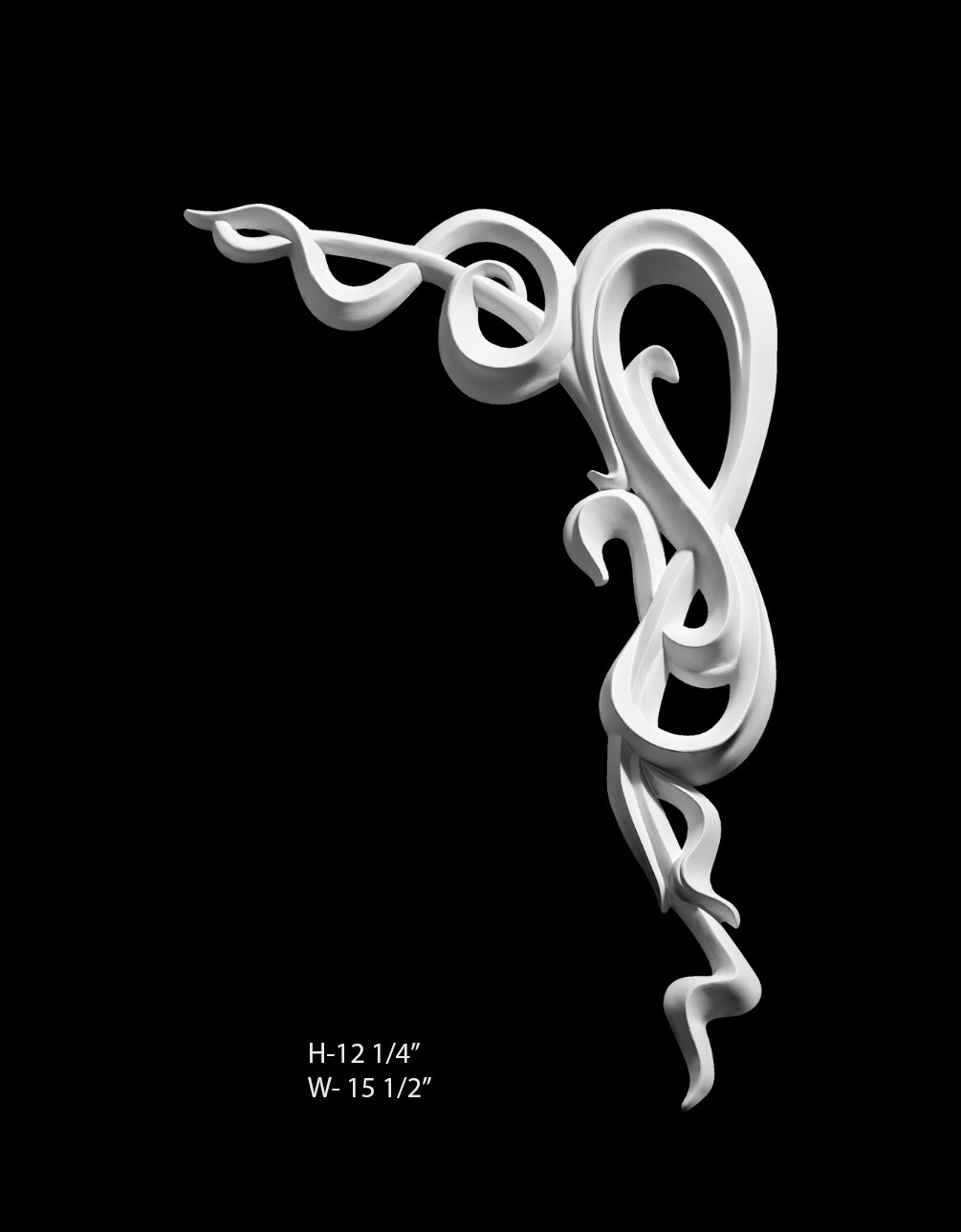 Corners. Plaster molding