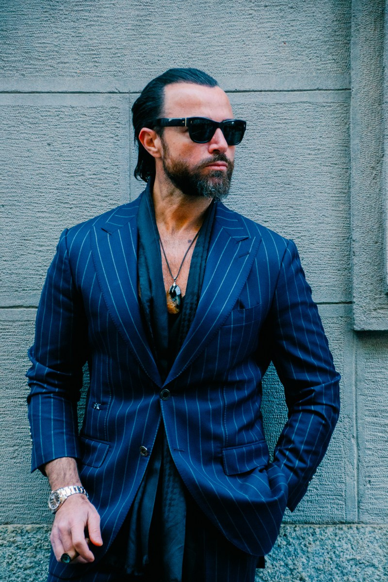 Street style in Milan. Milano Fashion Week