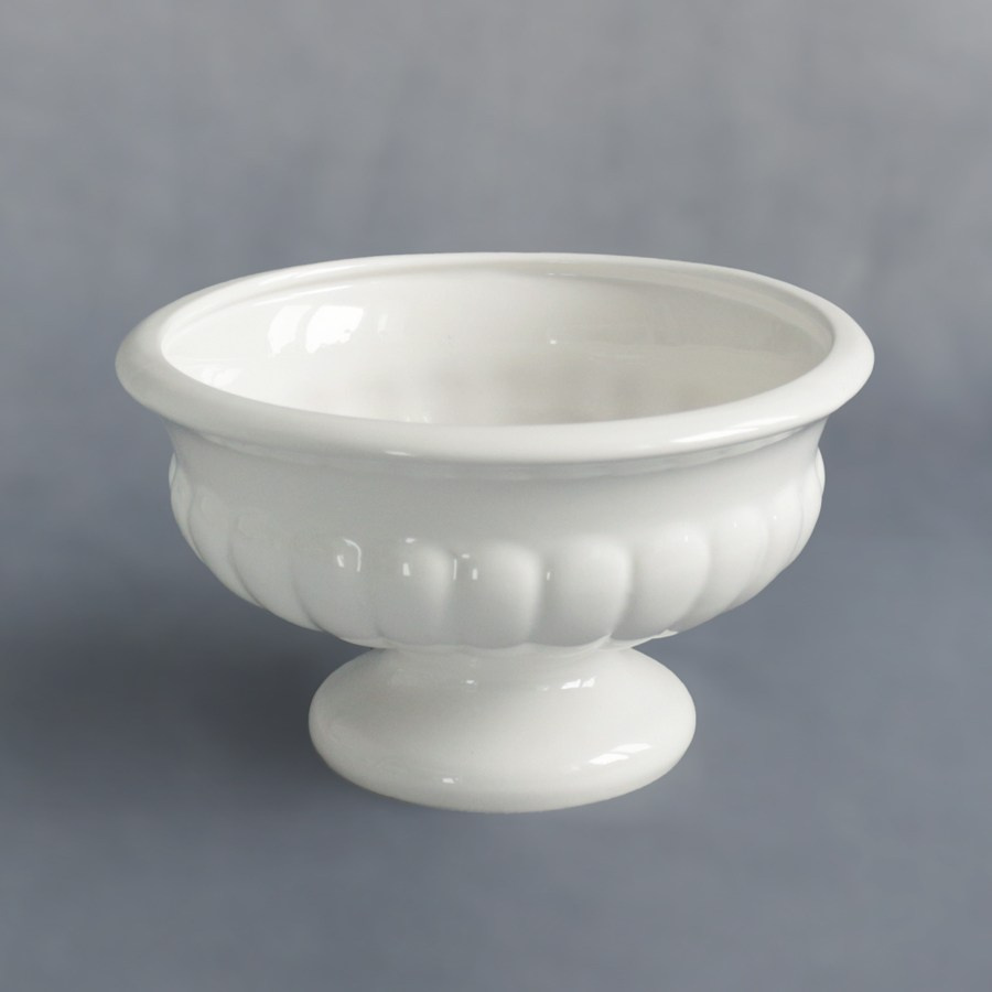  Keramiska vāze pienbalta h14 d22  klasika - 2gb