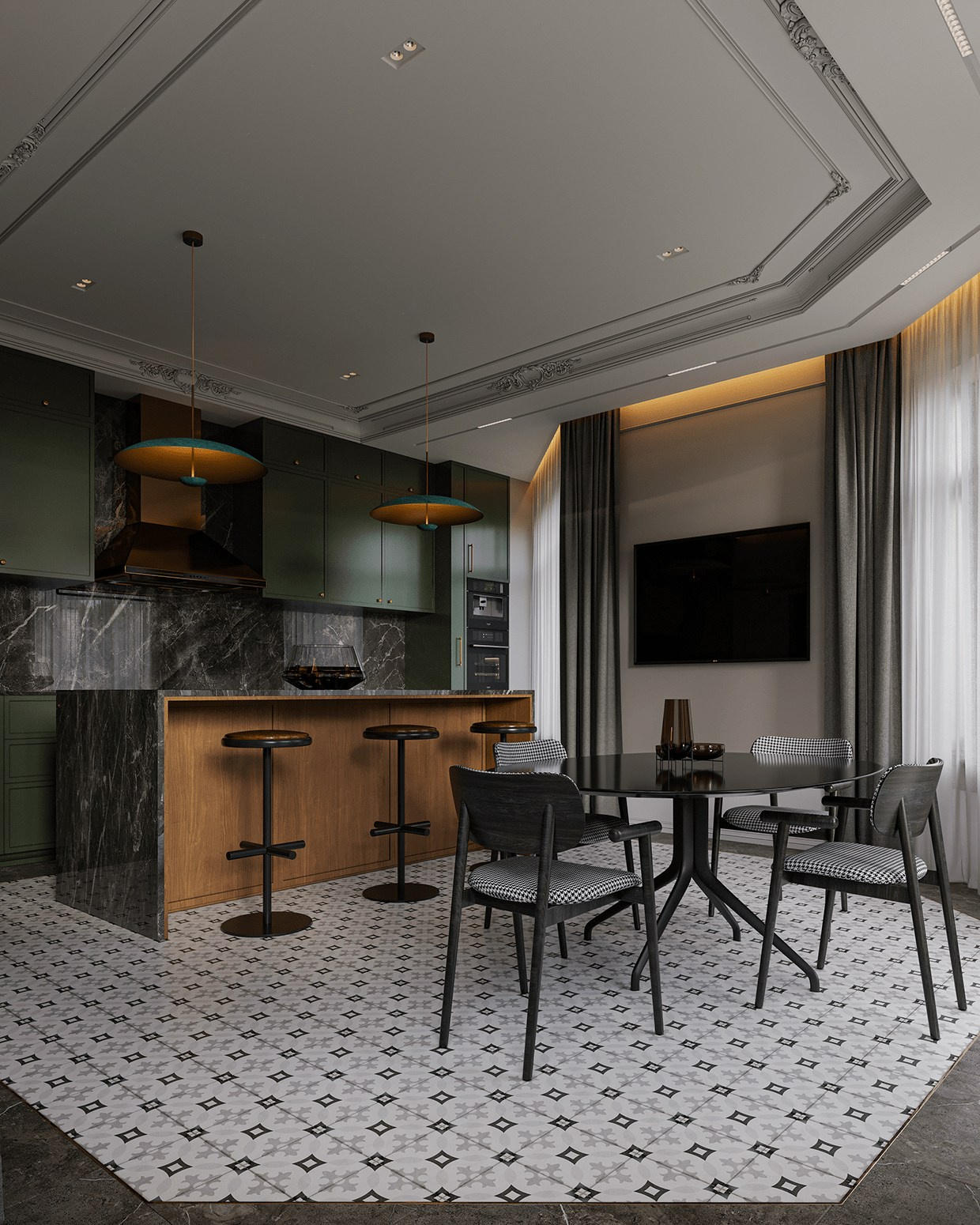 Grand Park/ Kitchen design. Il-kin.com