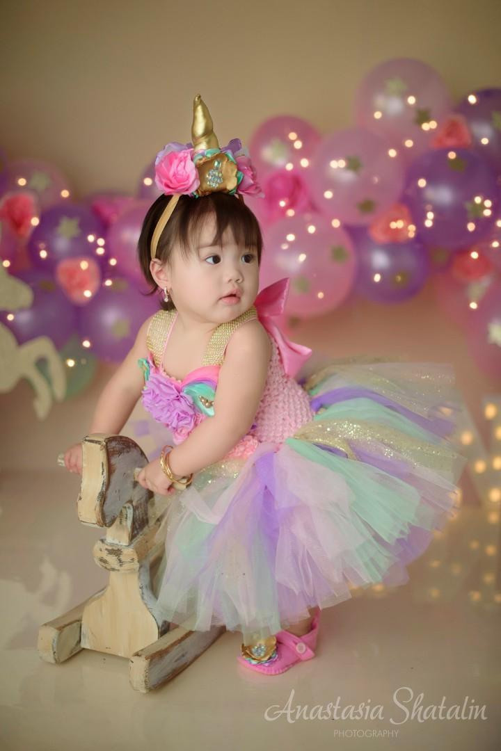 Unicorn first birthday photography session Rocklin. Family photographer in Roseville, Rocklin, Folsom, Sacramento