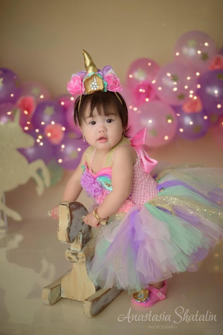 Unicorn first birthday photography session Rocklin. Family photographer in Roseville, Rocklin, Folsom, Sacramento