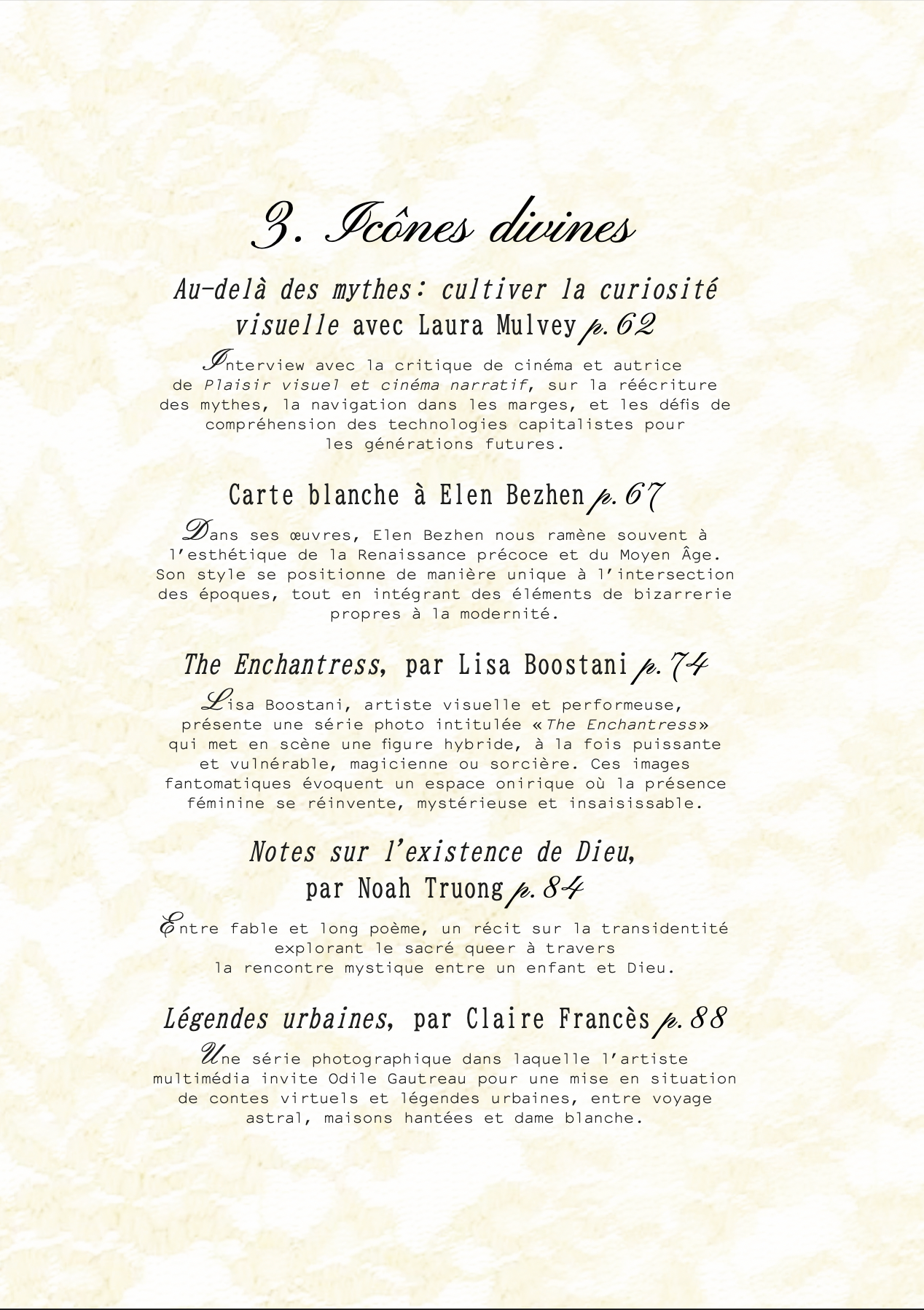 Publication in CENSORED Magazine. ELEN BEZHEN